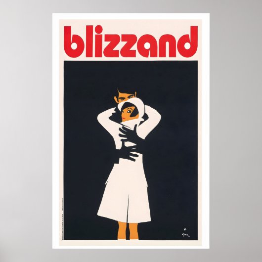 Blizzand Embrace Vintage Reclameposter Poster (Voorkant)
