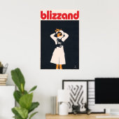 Blizzand Jas Mode jaren 60 Dames Mode Frankrijk Poster (Thuiskantoor)