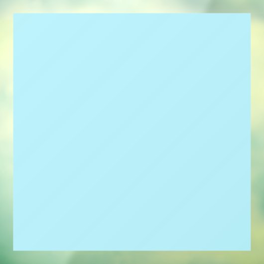 Blizzard Blue (effen kleur) Raamsticker (Vel 3)