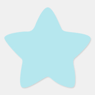 Blizzard Blue (effen kleur) Ster Sticker