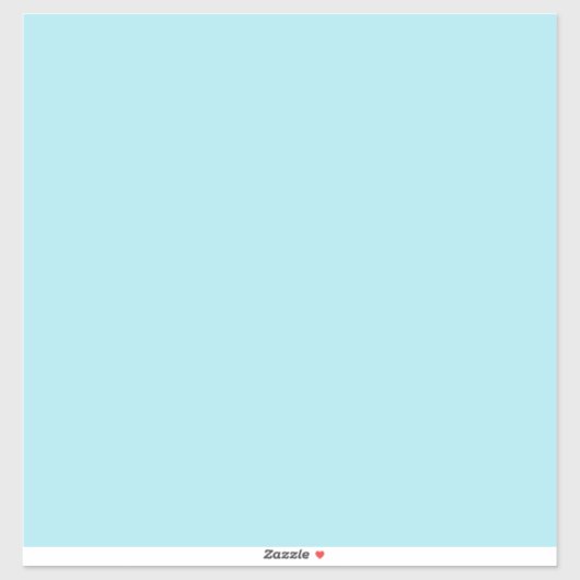 Blizzard Blue (effen kleur) Sticker (Vel)