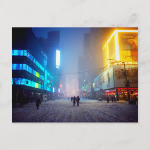 Blizzard op Times Square Briefkaart