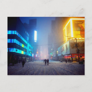 Blizzard op Times Square Briefkaart