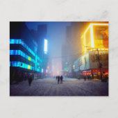 Blizzard op Times Square Briefkaart (Voorkant)