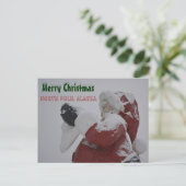 Blizzard Storm Weather Streets City Frozen Alaskan Feestdagenkaart (Staand voorkant)