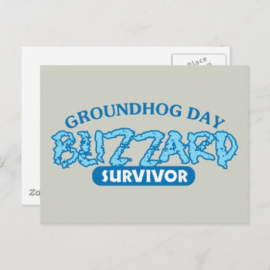 Blizzard Survivor Briefkaart (Voorkant / Achterkant)