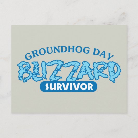 Blizzard Survivor Briefkaart (Voorkant)