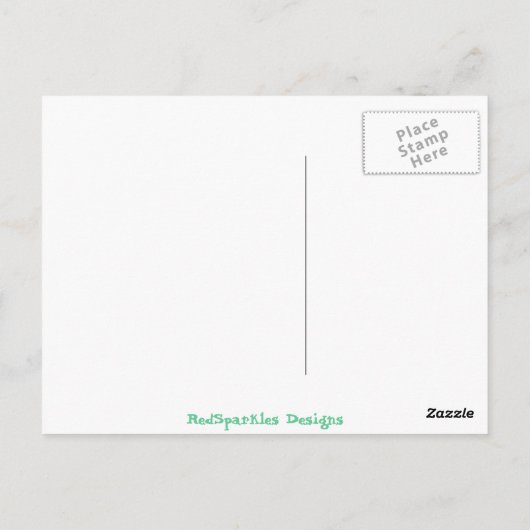 Blizzard Trees Oil Briefkaart (Achterkant)