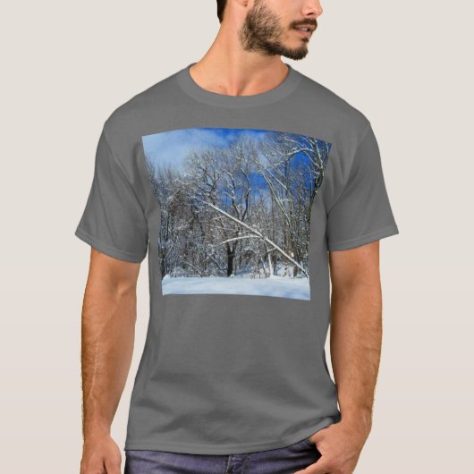 Blizzard Trees Oil T-shirt (Voorkant)