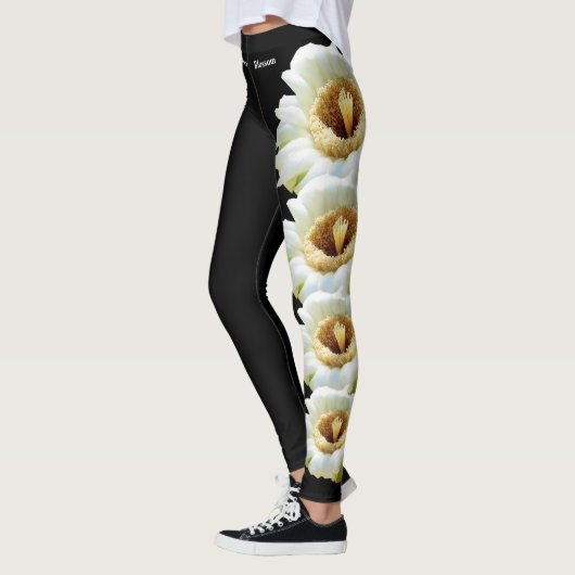 Blk Arizona State Saguaro Blossom Leggings (Links)