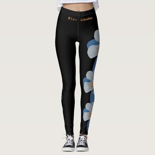 Blk Colorado Leggings blauw-Columbineblauw (Voorkant)