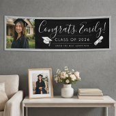 BLK & GRAY 2026 | Diploma-banner met foto Spandoek