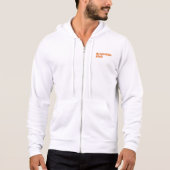 BLK mannen-zip hoodie - wit (Voorkant)