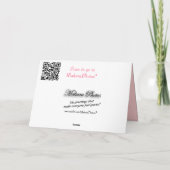 Blk Swallowtail op Mauve Lelie maakt om het even Kaart (Achterkant)