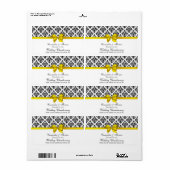  Blk Whisaschel Geel H Wijnflesetiket Etiket (Full Sheet)