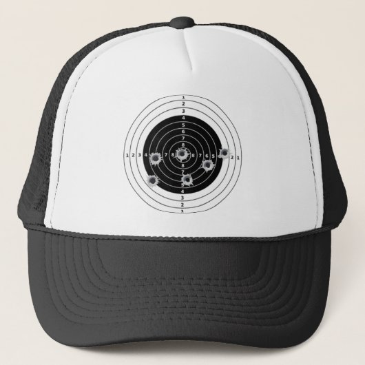 BLK/WHITE BASEBALL HAT TRUCKER PET (Voorkant)