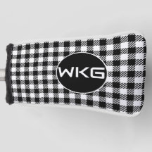 Blk/wit Gepersonaliseerd Golf Blade Putter Hoesje