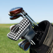 Blk/wit Gepersonaliseerd Golf Blade Putter Hoesje Golfheadcover (Insitu)