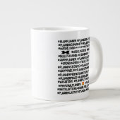 #BLKWMNPLAN Hashtag Planner Jumbo Mok (Voorkant rechts)