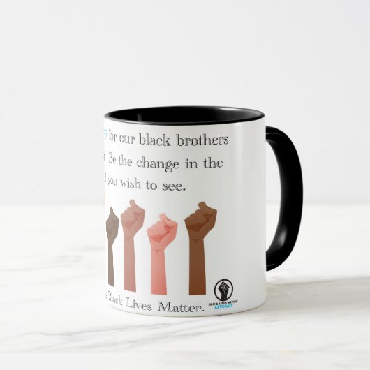 BLM Advocate Coffee Mok (Voorkant rechts)