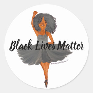 BLM Ballerina Ronde Sticker