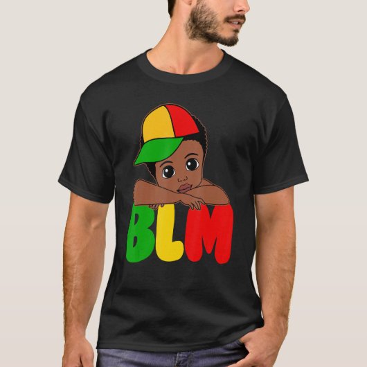 BLM Black King Black History Melanin African Black T-shirt (Voorkant)