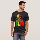 BLM Black King Black History Melanin African Black T-shirt (Voorkant volledig)