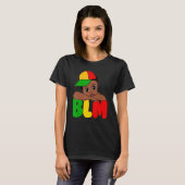 BLM Black King Black History Melanin African Black T-shirt (Voorkant volledig)
