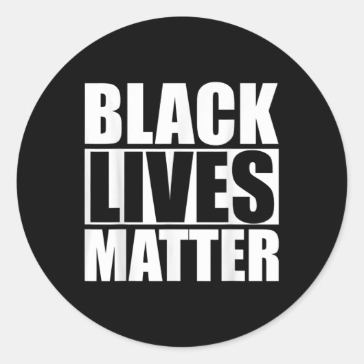 BLM Black leeft bewustzijn Ronde Sticker (Voorkant)
