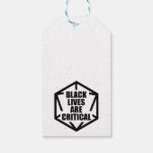 BLM Black Lives Are Critical (B&W) Cadeaulabel (Achterkant)