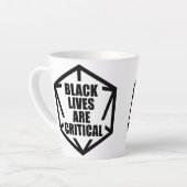 BLM Black Lives Are Critical (B&W) Latte Mok (Linkerhoek)