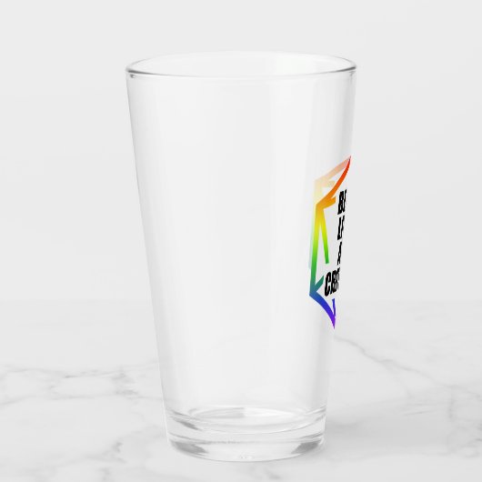 BLM Black Lives are Critical [LGBTQ+] Glas (Rechts)