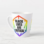 BLM Black Lives are Critical [LGBTQ+] Latte Mok (Linkerhoek)