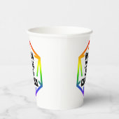 BLM Black Lives are Critical [LGBTQ+] Papieren Bekers (Rechts)