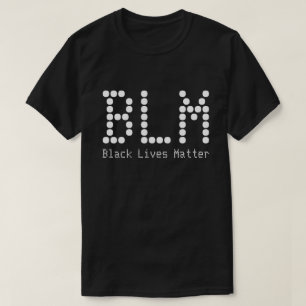 BLM Black Lives Materie  naam en tekst T-shirt