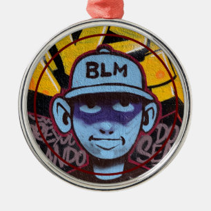 BLM/Black Lives Matte Metalen Ornament