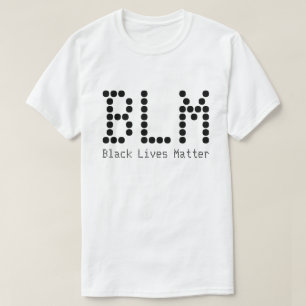 BLM Black Lives Matte Name and Text  T-shirt