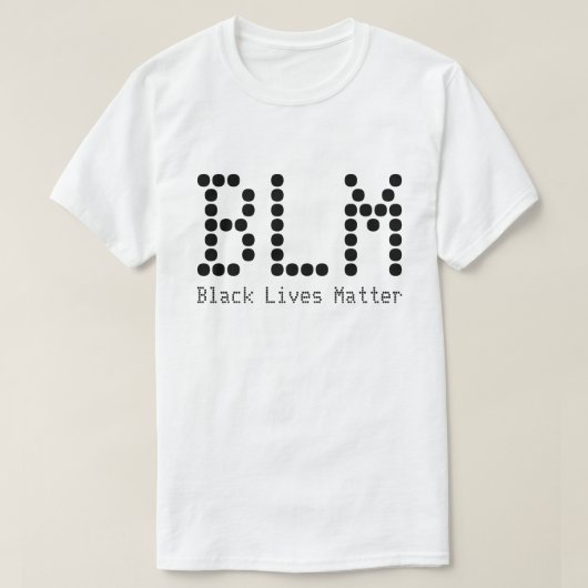 BLM Black Lives Matte Name and Text  T-shirt (Design voorkant)