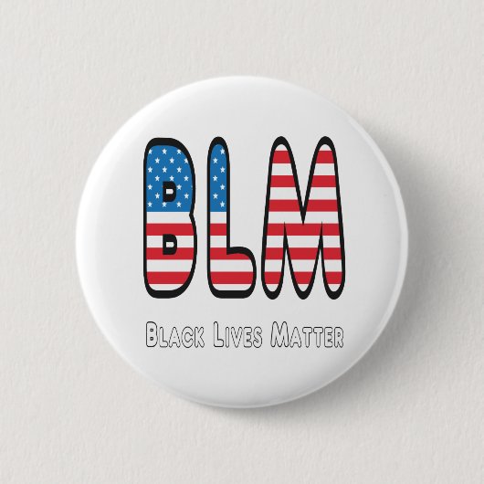 BLM Black Lives Matter Ronde Button 5,7 Cm (Voorkant)