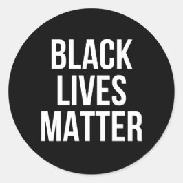BLM Black Lives Matter-Stickers Ronde Sticker