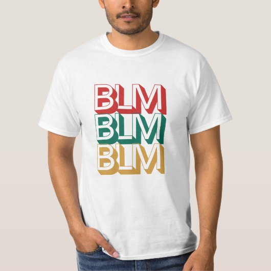 BLM Black Lives Matter T-shirt (Voorkant)