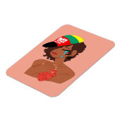 BLM Black Woman's Flexible Magnet Magneet (Linkerzijde)