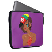 BLM Black Woman's Tears Electronics Bag Laptop Sleeve (Voorkant Rechts)