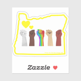 BLM + Equality - Oregon Sticker Wissen