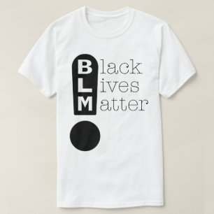BLM Exclamation Mark Black Lives Matter Dark T-shirt