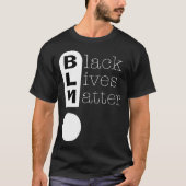 BLM Exclamation Mark Black Lives Matter Light T-shirt (Voorkant)