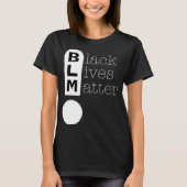BLM Exclamation Mark Black Lives Matter Support T-shirt (Voorkant)