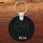 BLM Fist Black Lives Matte protesteren juni Sleutelhanger (Voorkant)