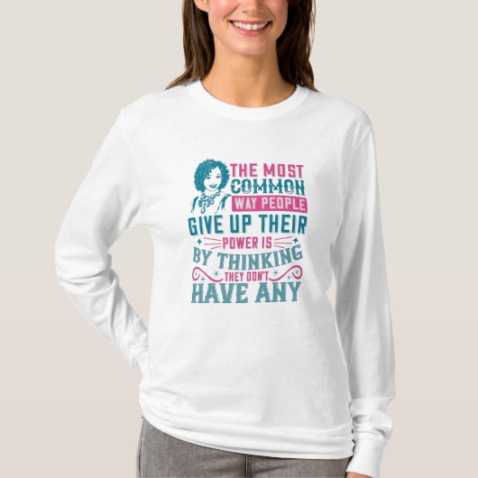 BLM - Geef de macht niet op T-shirt (Voorkant)