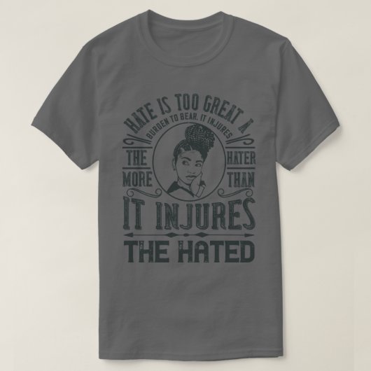 BLM Hate is een te grote last voor het beer T-shirt (Design voorkant)